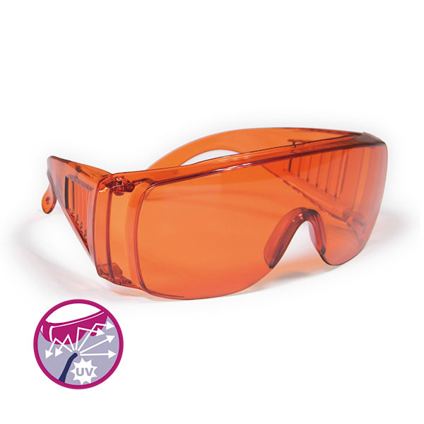 SAFETY POLYMERIZATION GLASSES orangeOstalo