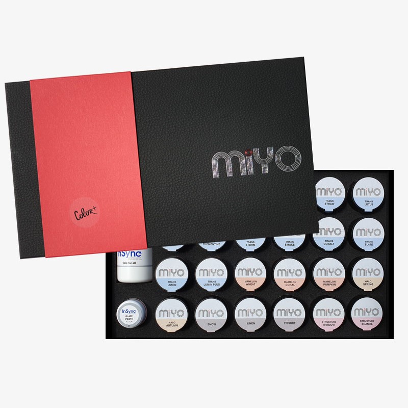 MiYO Kit Color+CAD-CAM Materijali-MiyoContents MiYO Color+ Kit: MiYO Translucent: Shade A, Shade B, Shade C, Shade D, Straw,…