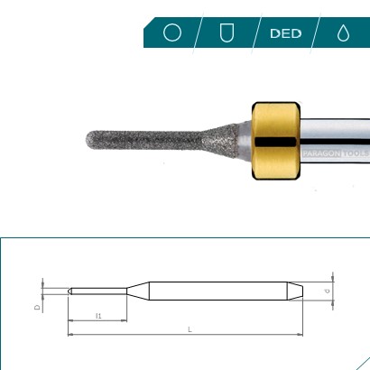 Glass CeramicsCAD-CAM svrdla-Imes Icore 6mm ShankDesigned to give maximum performance in the manufacture of vitreous ceramics fillings. DED coating with…